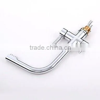 Dual Handle Chrome 3 Way Kitchen Mixer Faucet
