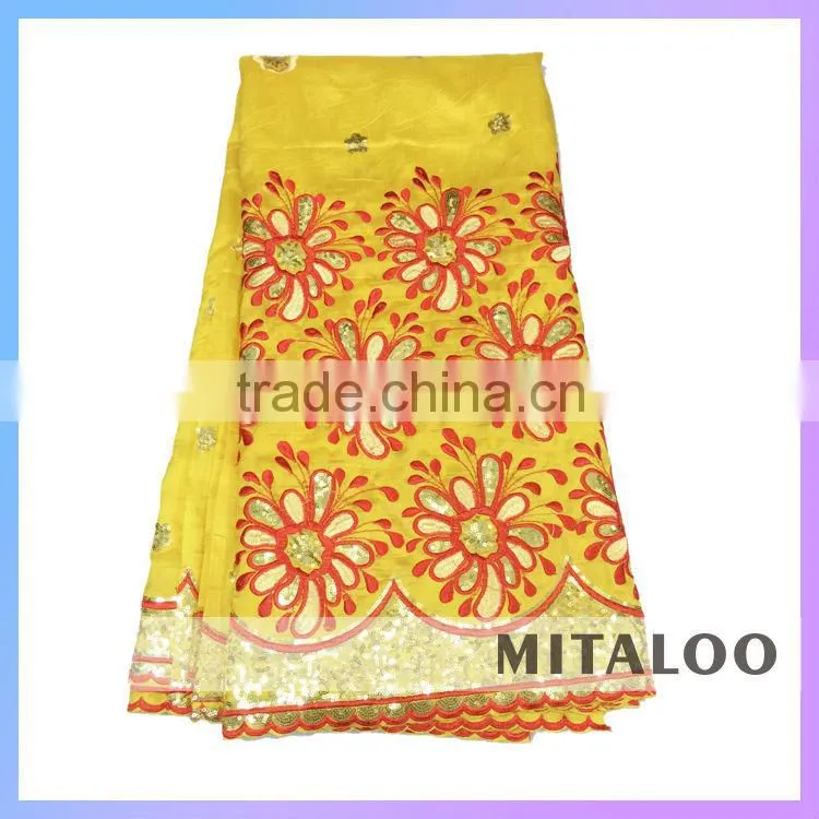 Mitaloo MGP0036 Fashion African Silk Lace Fabric George Lace