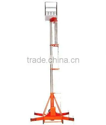 single ladder anti-rotating hydraulic telescopic cylinder lifts