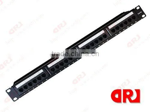 UTP 24 Ports IDC Cat5e patch panel