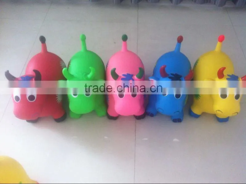 cartoon cayman,Bouncing Animal,Inflatable Jumping horse ,Hopper animal