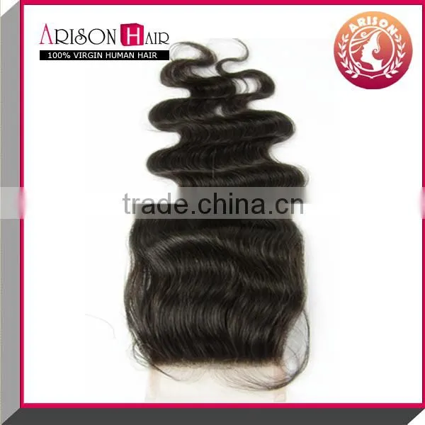 top quality virgin human lace closure wholesale accept paypal