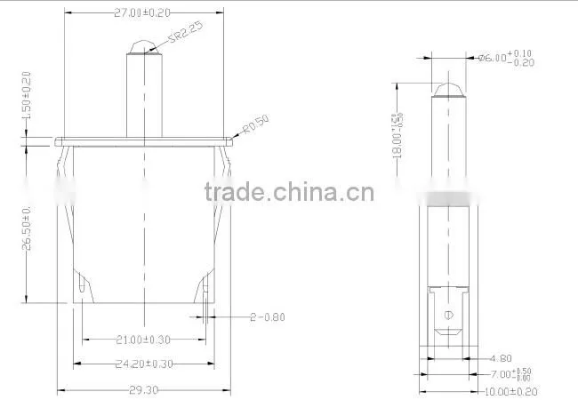 ZING EAR refrigerator door switch, cabinet open door light switch