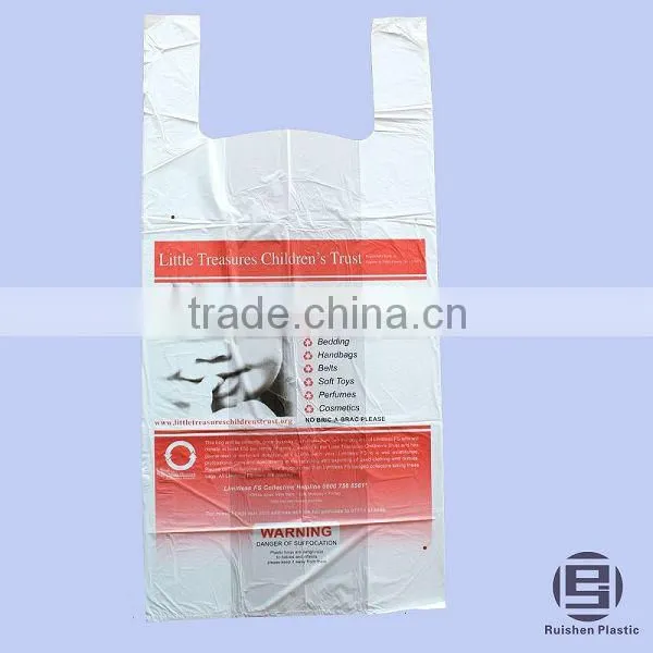 Simple Logo White Film Vest Collection Bags