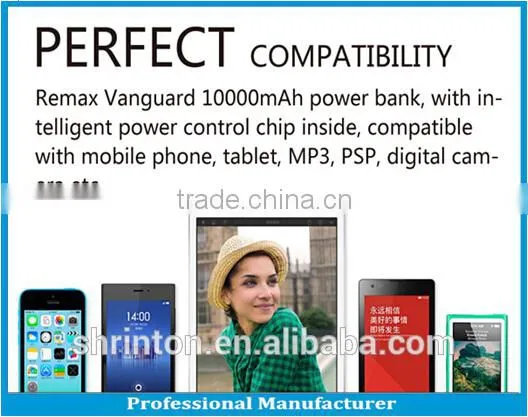 Shenzhen Factory Wholesale 10000mAh Mobile Power Bank /CE/FCC/Rohs