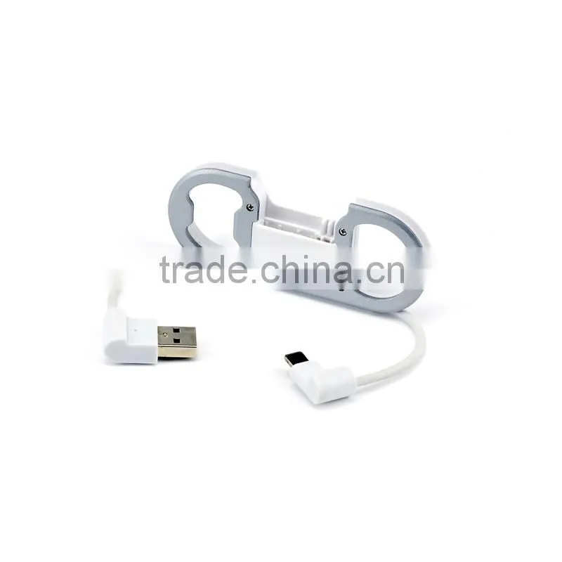 2015 New Design Multifunction Corkscrew Keychain USB Cable