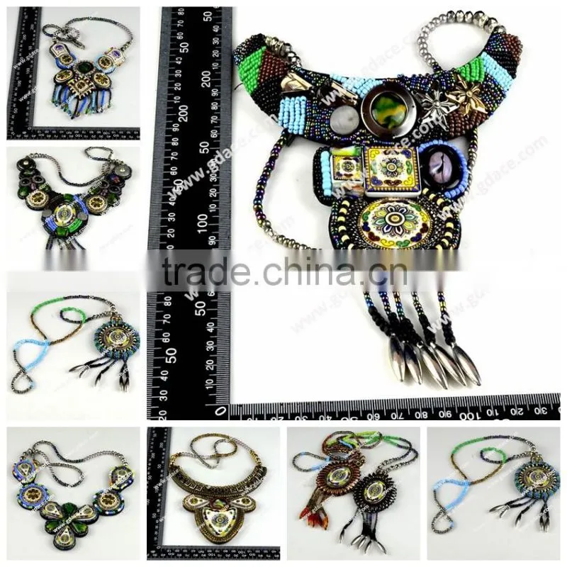 bohemian collar bohemian necklace applique pendants
