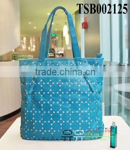 hot sale fashion women pu tote bag different colors