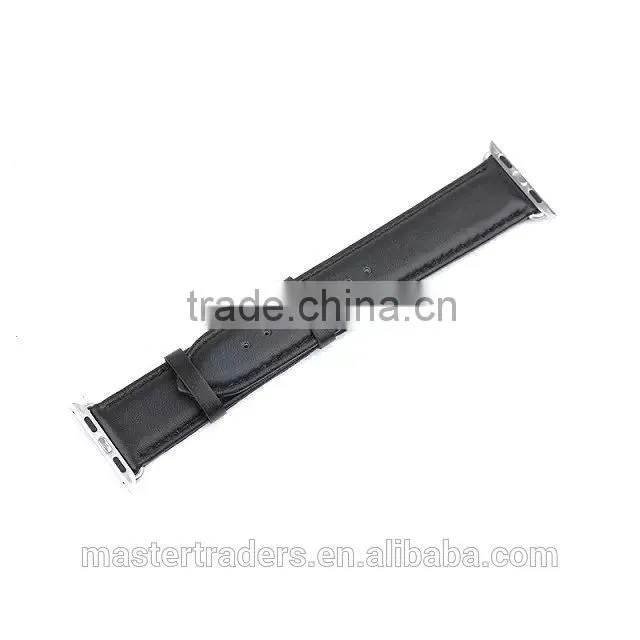 Cheap First Cow Genuine Leather Watch Band Wrist Strap For 42MM Apple Watch MT-3567