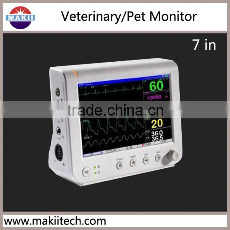 Veterinary instrument patient monitor for pet and animal