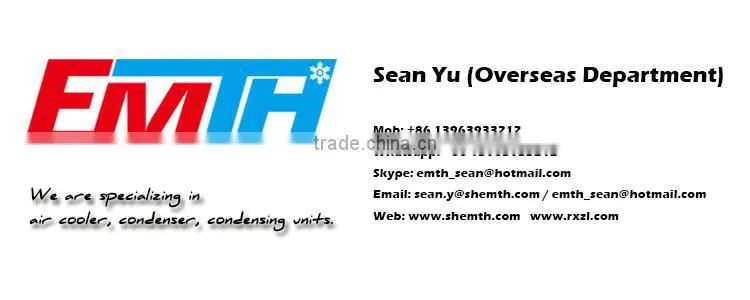 Factory directly condenser coil for foods fresh, 2016 hot sale