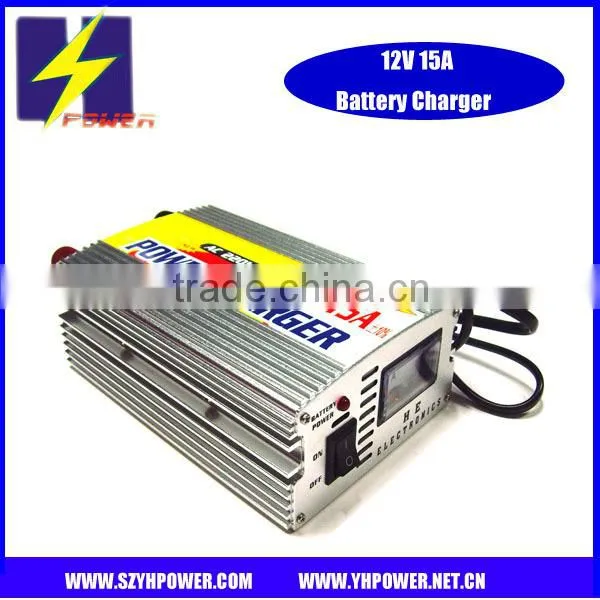 12V 15A charger compatible fo 20-150AH battery