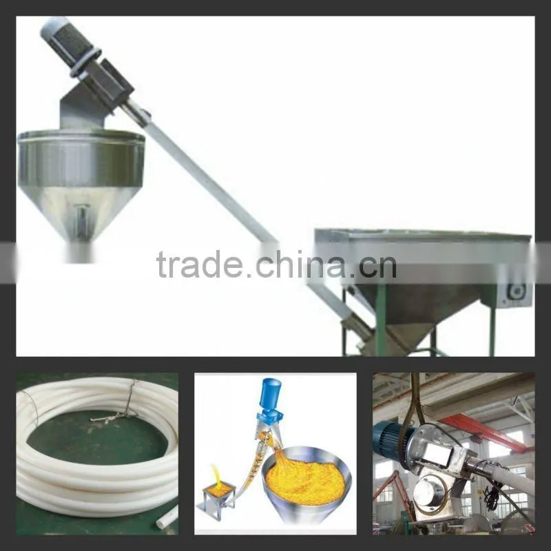 Flexible screw conveyor for grain/coca beans