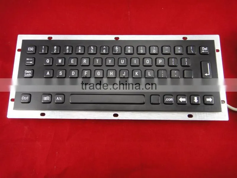 Waterproof and Dustproof Kiosk IP65 PC Stainless Steel Metal Keyboard