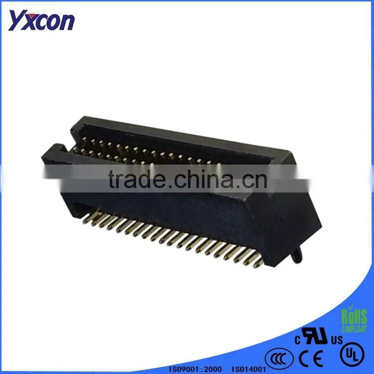 Made in China 1.27mm pitch vertical SMT dual row with locating pegs box header connector