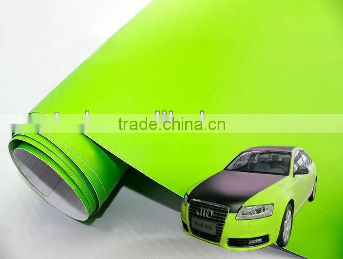 Matt vinyl sticker with air free bubbles 1.52*30m, matt purple wrap film