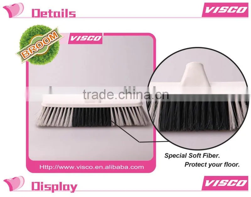 Outdoor Using PP and PET Making Plastic Broom,VW126