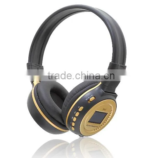 mp3 player wireless headphone n65 with LCD screen headphone for dubai