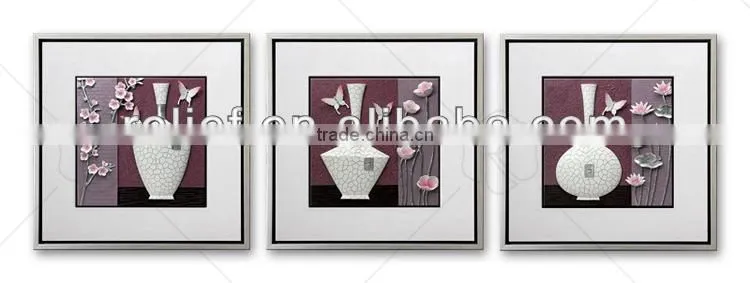 Hot sale 3d relief painting with painting and art gallery