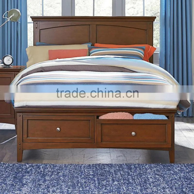 Cooperstown Casual Full Bed with Storage Foot board / Americana storage bed AS-B48
