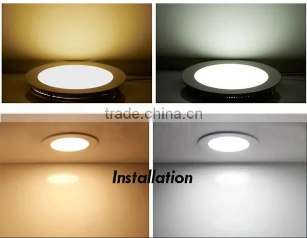 china factory epistar 3000-6500K smd2835 round led panel lighting