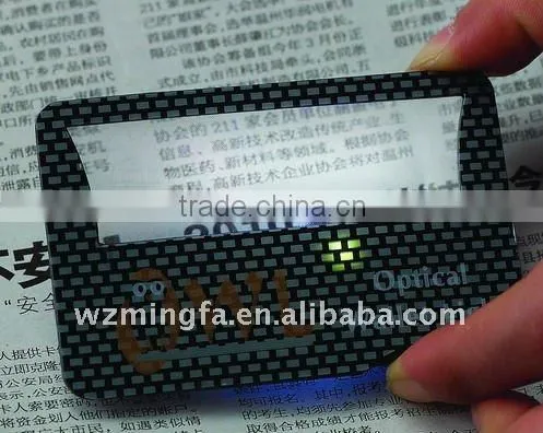 Name Card Magnifiers with LED Light/size:86*56mm(MF212)
