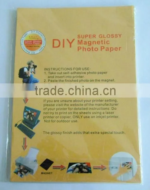 China manufature A4 magnetic high glossy photo paper wholesale photo paper