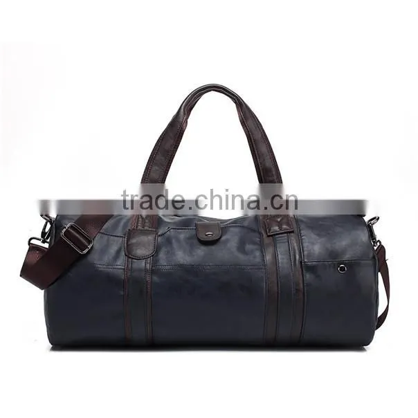 Manufacture Qualified men outdoor sport luggage pu travel duffel bag