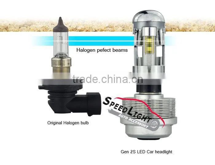 Speedlight High Power Upgrade Version 30W 3600LM 2S LED Headlight Bulb H4