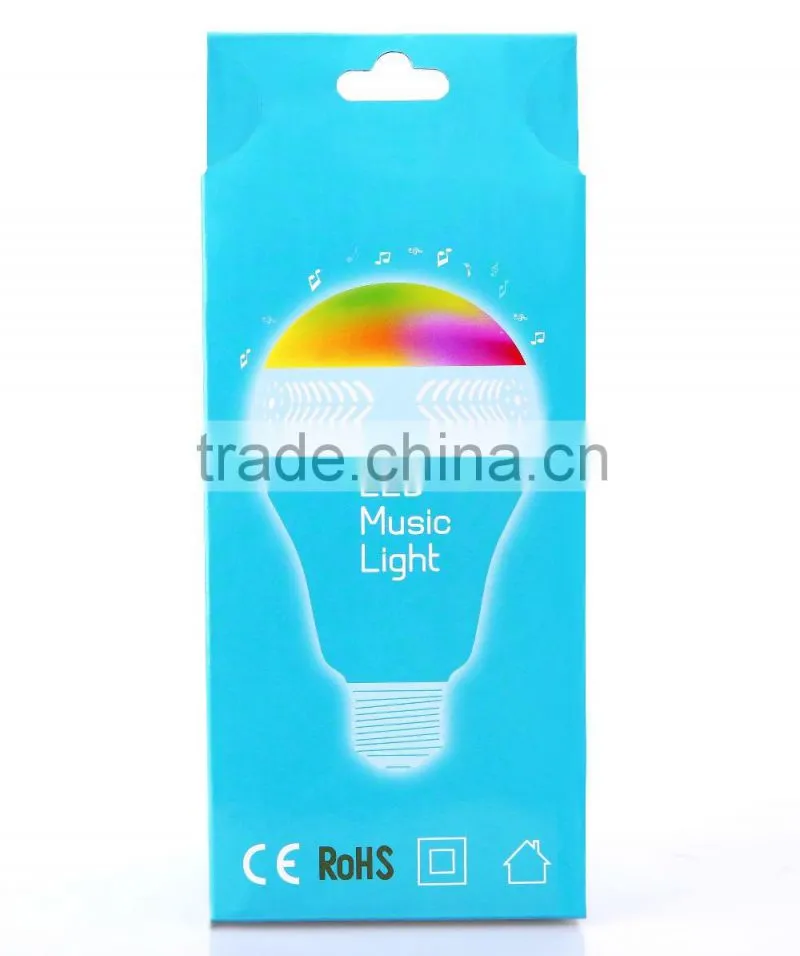 2016 new bulb custom design printed logo cheapest color changing led light bulb