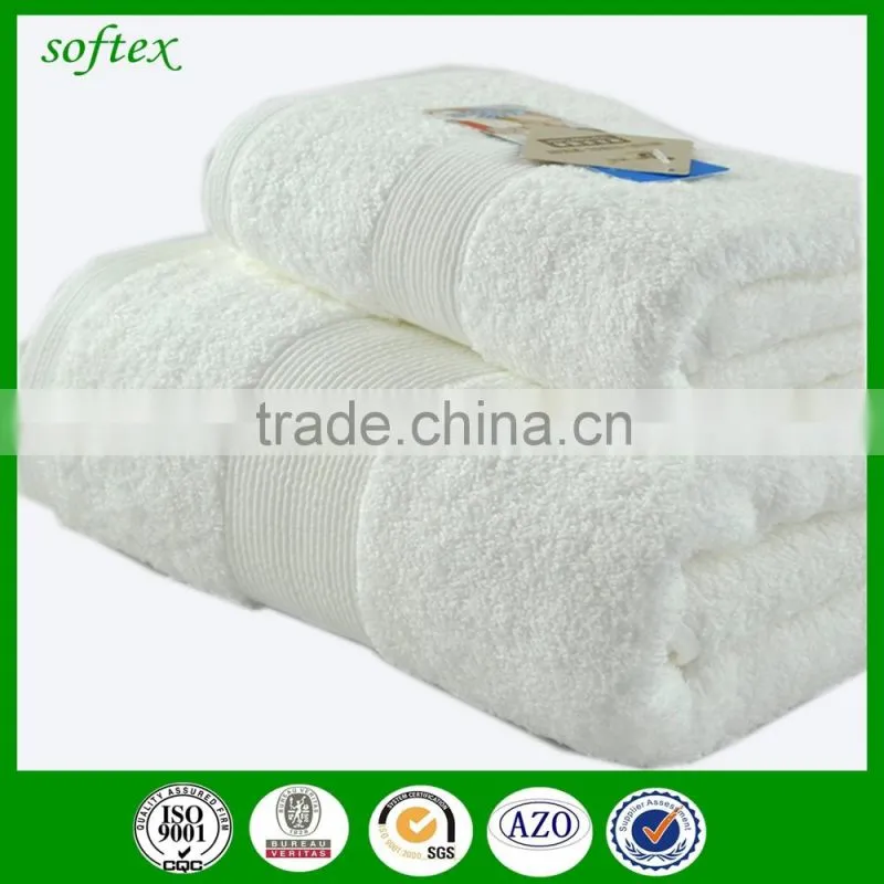 luxury 5 star 100% cotton bath white towel for hotel