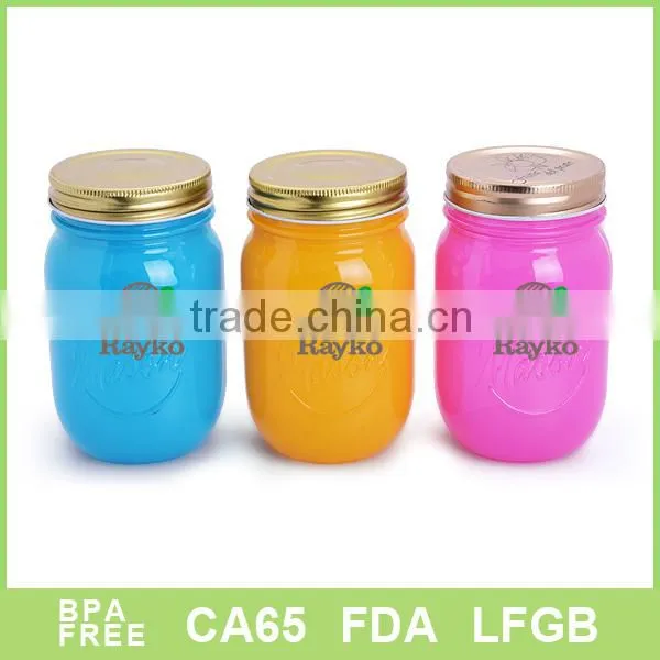 Best Glass mason jar with metel lid and handle