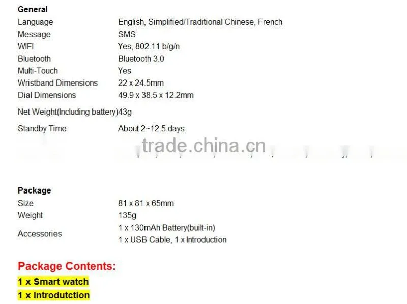 WT-21 Hot 2014 best price smart bluetooth bracelet watch with smartphone, ipad, tablet bluetooth bracelet manual