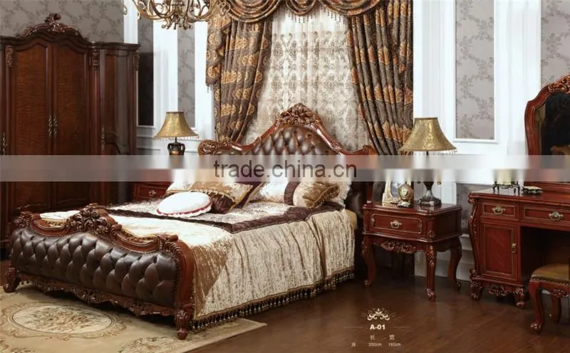 Bedroom wooden door designs leather bed living room furniture design tea table