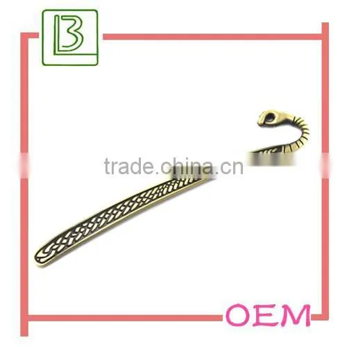 Promotional fashion custom metal bookmark wholesale
