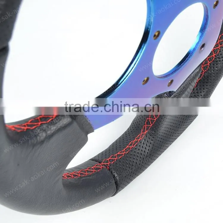 13 inch genuine leather neochrome for racing car
