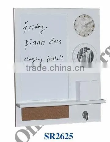 2011 the most elegant memo board with a clock and a photo frame