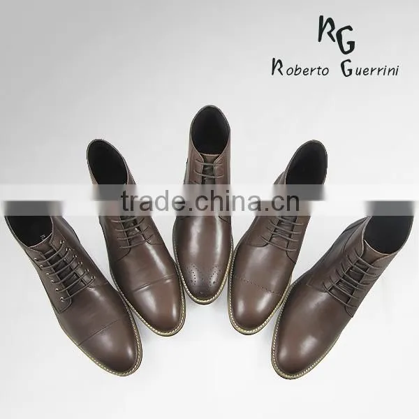 2014 custom lace up leather boot