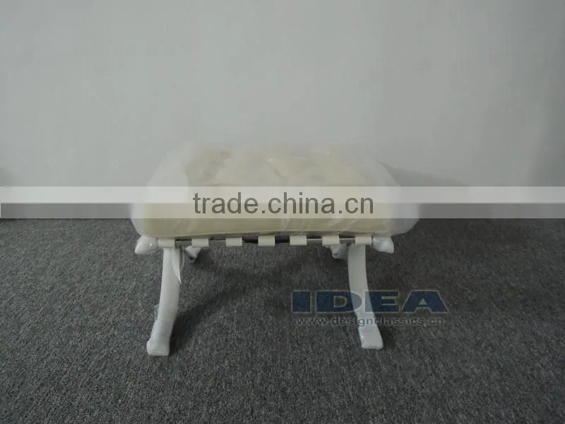 DC2001 Replica Mies Van Der Rohe Barcelona Ottoman Cream White