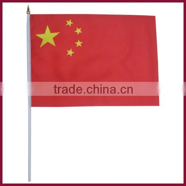 DecoratIve wholesales 170T polyester fabric small size Brazil table stand flag