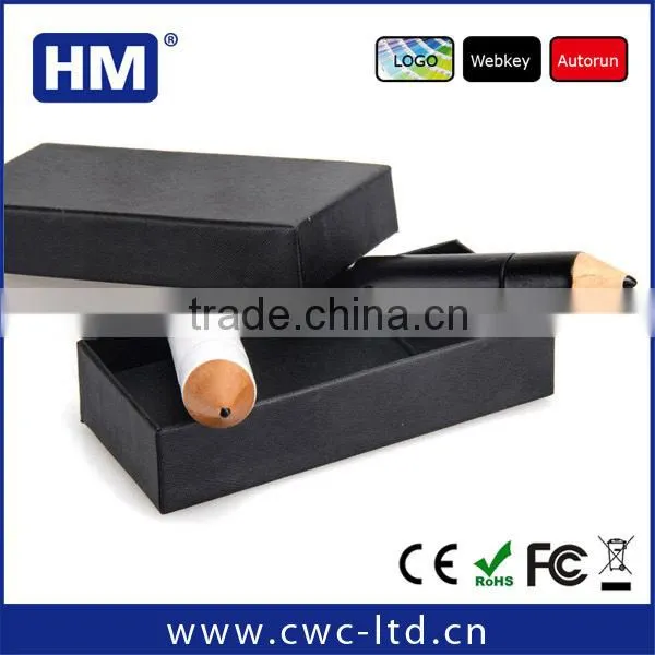 shenzhen factory custom design wholesale high speed pencil wooden usb pen drive