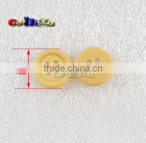 15mm(24L)Dia Imitation Wood Resin Buttons 4 Holes Sewing Craft DIY Accessories For Hap Bag Shoe Garment #FLN003-15A