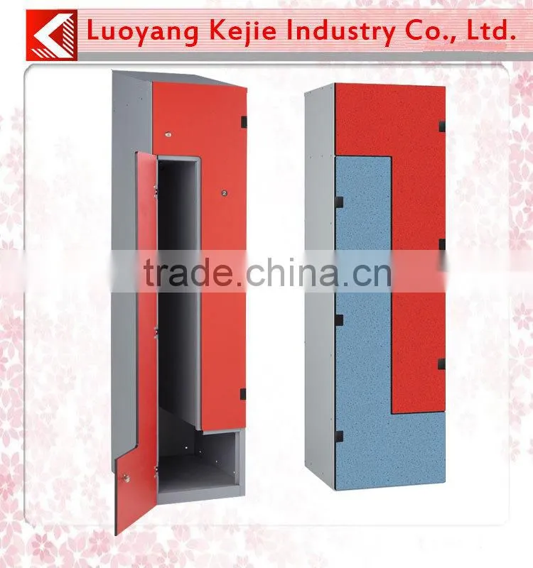 z-shape lockers New design z shape locker z shape hpl lockers system 2 door z shape locker E1 glade wood wardrobe