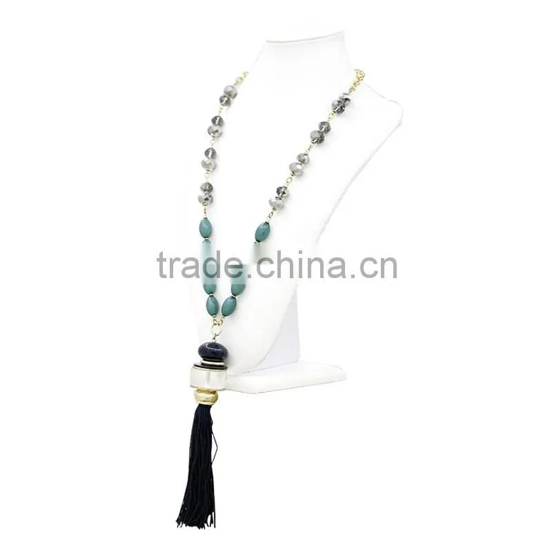 Alloy Necklace Jewelry Tassel Jewelry Beaded Imitation Gold Jewelry
