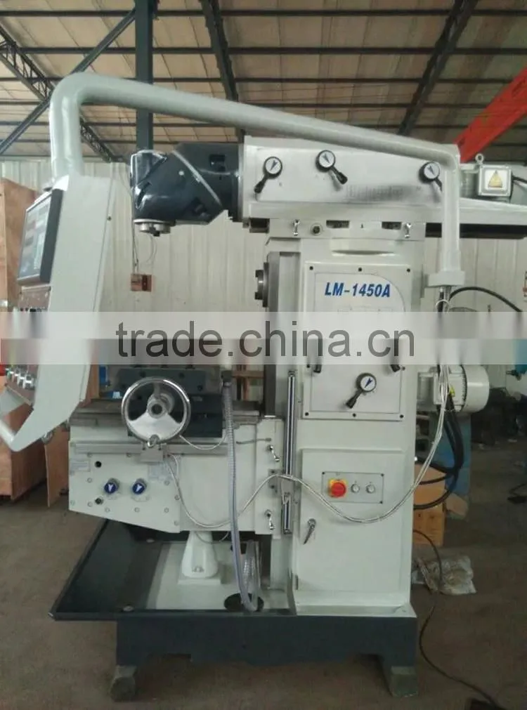 LM-1450A 360 degree swivel head universal milling machine