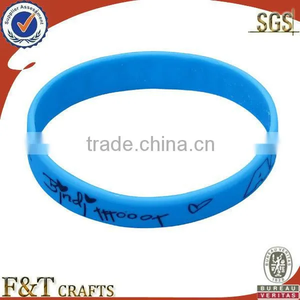 fashion souvenir wedding gift custom silicone energy bracelet with printing logo