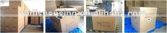 Gantry dispensing machine with hot melt gluing machine