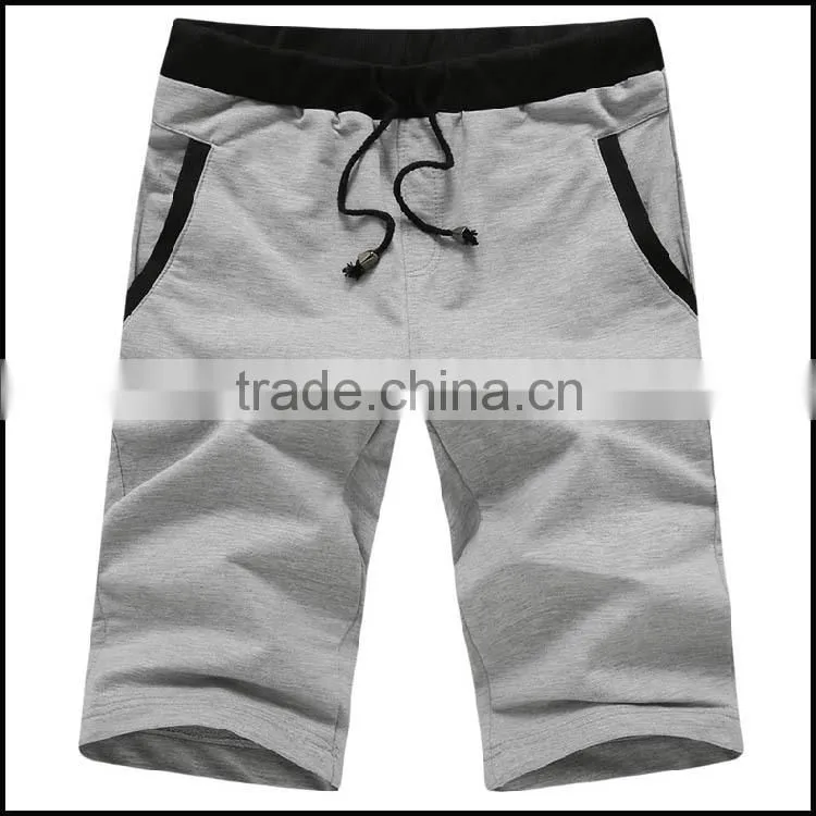 Top sale stylish designer short half cotton mens sweatpants pants with pocket