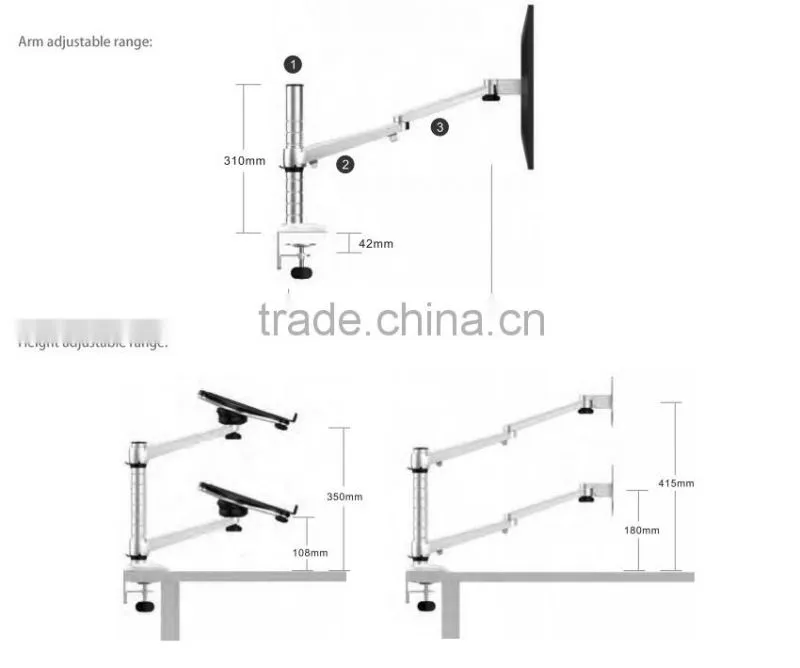 Adjustable notebook stand laptop table stand