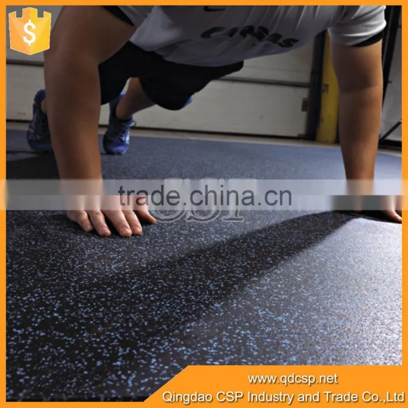 Excellent elasticity cheap gym black rubber mat price